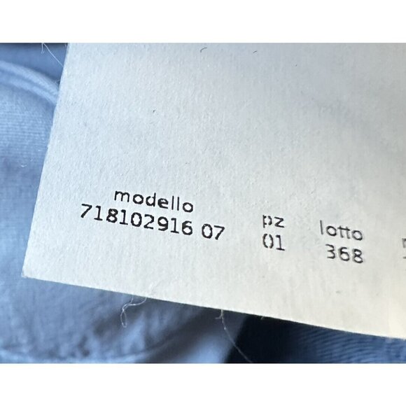 Max Mara Sportsmax Code High Rise Blue Denim Jean 28 Womens Size 6 Ruffle Bottom - Picture 12 of 15